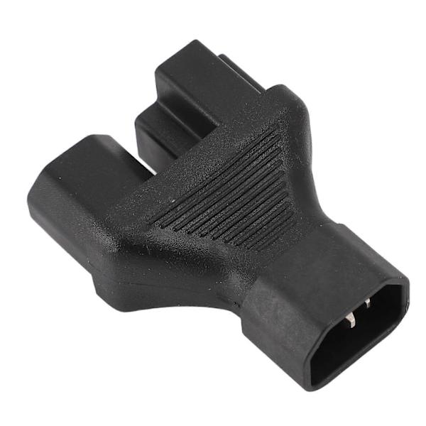 IEC320 C14 til C13 og 515R Strømadapter Han til Hun Strømstik Splitter Adapter til Bordlampe Printer