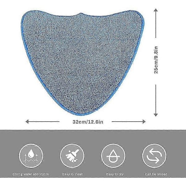 Ångmopp Pads för Dirt Devil DSS04-E01 Ångrengöringskvast (4-pack)