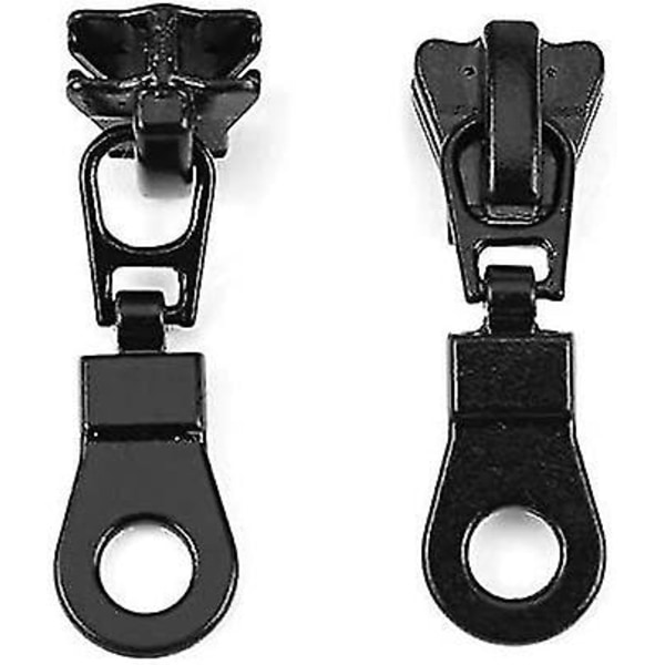 Lynlås Slider Metal Legering Lynlås (sort) (2 stk)
