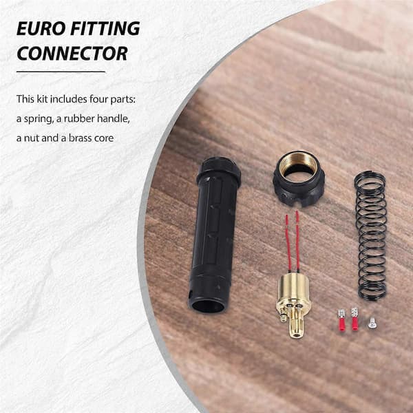 Euro Fitting Connector Messing Mig Svejselampe Adapter til CO2 Mig Svejselampe