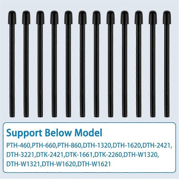 Standard Pen Nib til WACOM, 12 stk. sorte udskiftningspenne til Wacom Intuos Pro, Wacom IMo