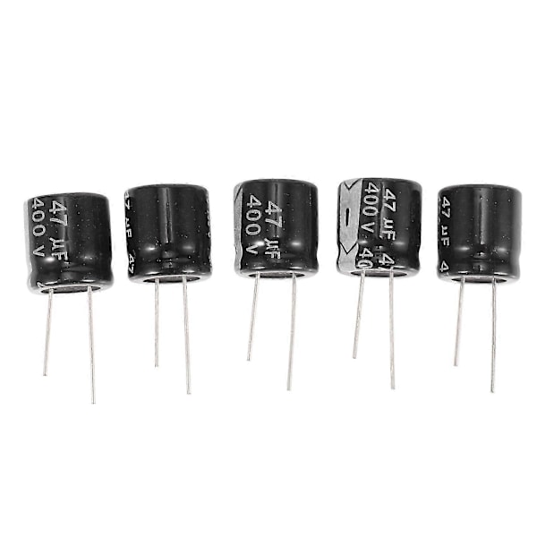 5 stk. 400V 47UF 18 x 20mm Elektrolytkondensator i Aluminium