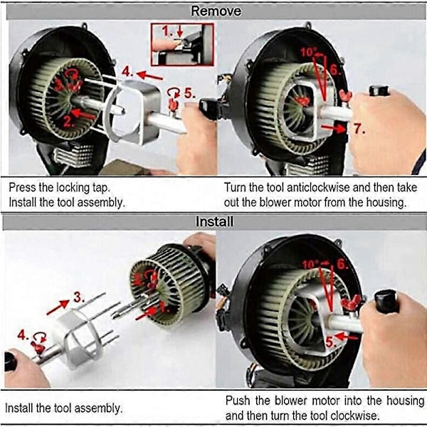 Verktyg för fläktmotor till S60 S80 V70 Xc60 Xc70 Evoque 9997284