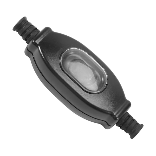 3A 250V Vanntett Inline Bryter Ledningsbryter IP65 Rund Ledning Sølv Kontakt Dobbel Kutt Bryter Støv