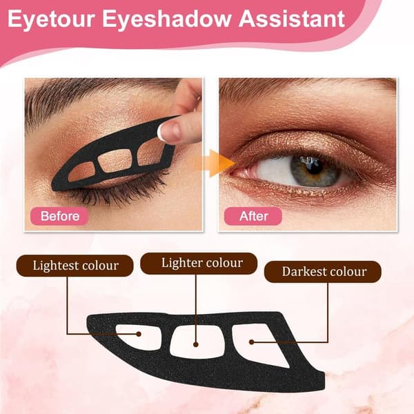 Eyeshadow Tool, Eye Makeup Aid, Eyeshadow Stencils, Eyeliner Stencils for Women, Quick Makeup Stencils