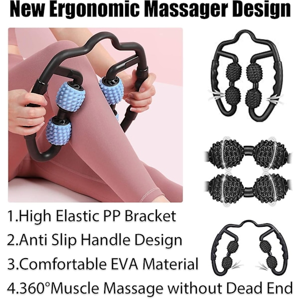 Skumrulle Massager, Vadskum Massageverktyg, Arm Smärtlindring, Stel Och Spända Muskler, Fascia Roller Blå