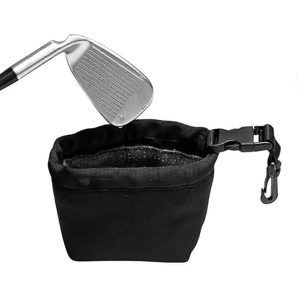 Golfbold Rensepose Golfkølle Renser Golfboldpose Golfbold Aftørring med Klips Golftilbehør 2024THO