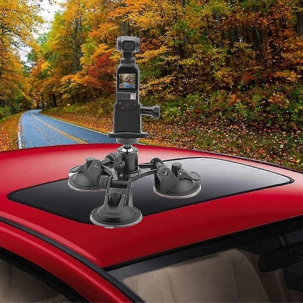 Sugkoppsbilhållare Tripod Mount + Basadapter för OSMO Pocket-YuJia