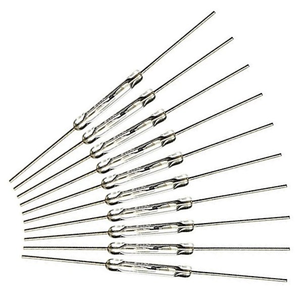 50 st Reed-omkopplare Magnetkontakter Reed-kontakt Induktionssensor 14mm X 2mm