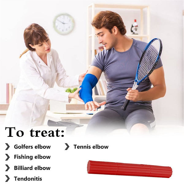 Silikone Elastisk Terapibar Styrkelse til Tennisalbue Fysioterapi Bar Modstandsbar