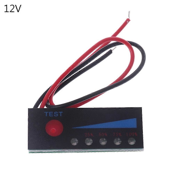 LCD Display Batteri Monitor Kapacitetsmätare Nivåindikator 1S 2S 3S 4S 12V