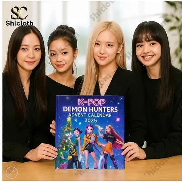 K-Wave Devil Hunter Advent Blind Box 2025 – BLACKPINK Akryl Anheng for Juletrepynt