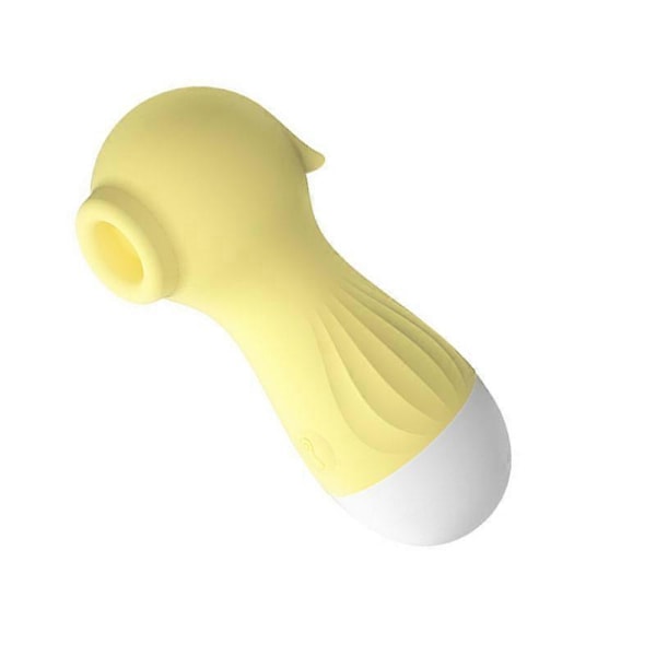 Massagemaskine til Kvinder - Sprog Sugning, Stærk Vibration, Havhest Form, Gul