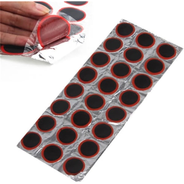 3-pack, Gummicykellagningslappor Cykellagningslappor Reparationssats, Enkel drift, Hög effektivitet, Cirka 48 stycken i en förpackning
