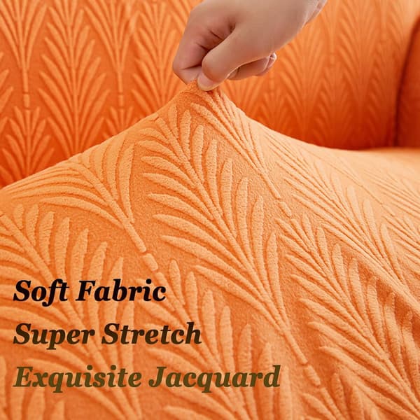 High-elastic sofa cover with skirt and ruffle for L-shaped and corner sofas (green, 3-seater)