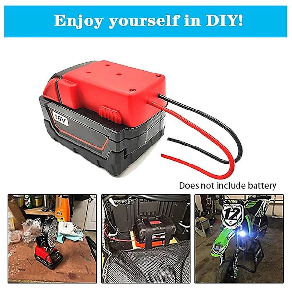 Batteriadapter för Power Wheels 18V, Adapterdocka, Batteriadapter 18V