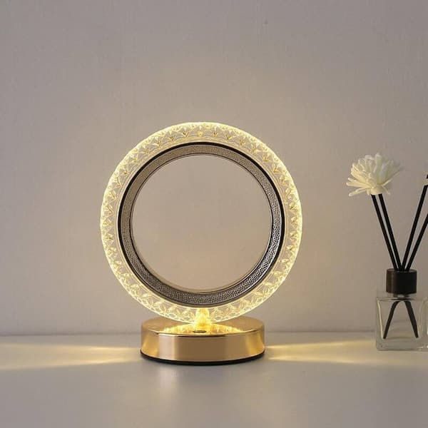 Trådløs Bordlampe Krystal Touch LED RGB
