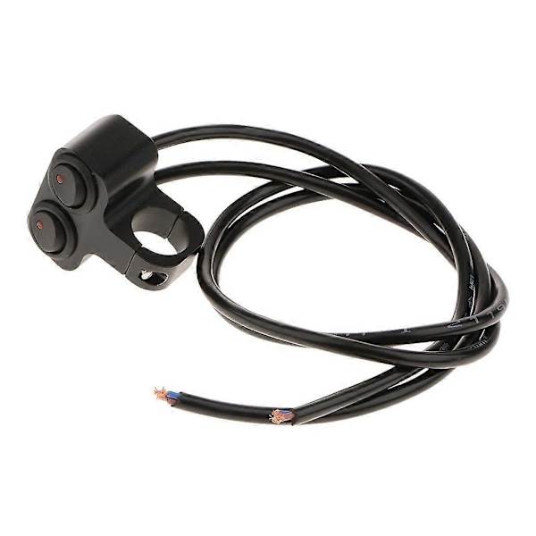 Motorsykkel 25mm Styre Hodelykt Tåkelys Spot Light Dobbel På Av Bryter