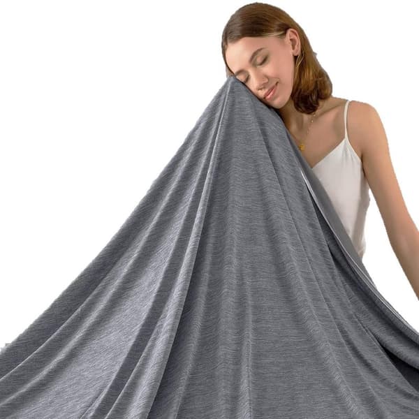 Køletæppe - 230 x 230 cm - Køletæppe - Sommertæppe - Sommerfilt - Absorberende, Frisk og Luftig - Selvkølende Tæppe Egnet Til Per