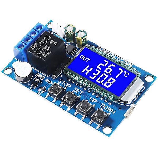 XY-T01 DC 6-30V 24V Elektronisk Temperaturregulatormodul -50C till 110C Digital Temperaturstyrning
