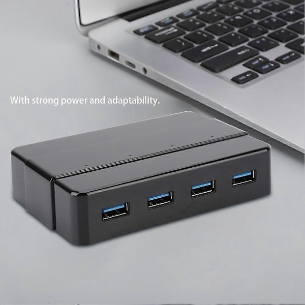 H4928-U3 Moniliitäntäinen Jakaja 4-porttinen USB3 Laajennuskeskitin Tiedonsiirtokortti US 100-240V
