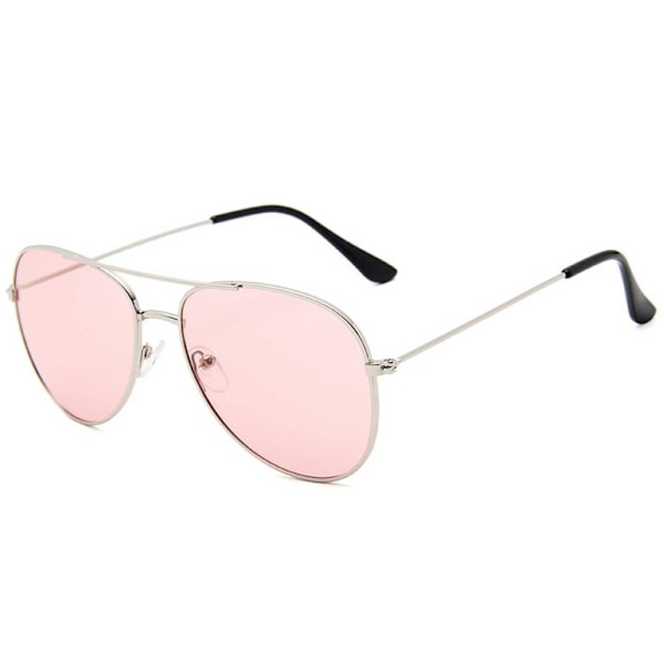 Solbriller Pilot Dame Sølv Rosa