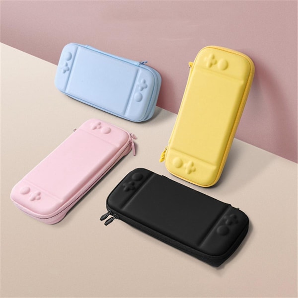 Switch Lite-fodral, skyddande fodral, hårt fodral, multifunktionell spelkonsolväska, lila rosa gradient
