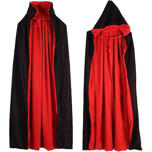 Vampyrkappe Kappe Stand-up Krave Hætte Vendbar til Halloween Kostume Temafest Cosplay