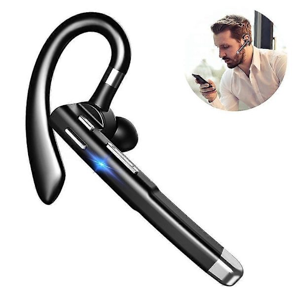 Bluetooth Headset til Mobiltelefon, V5.1 Trådløst Bluetooth Headset med CVC 8.0 Støjreducerende Mikrofon til Kørsel/Business/Kontor, Kompatibel