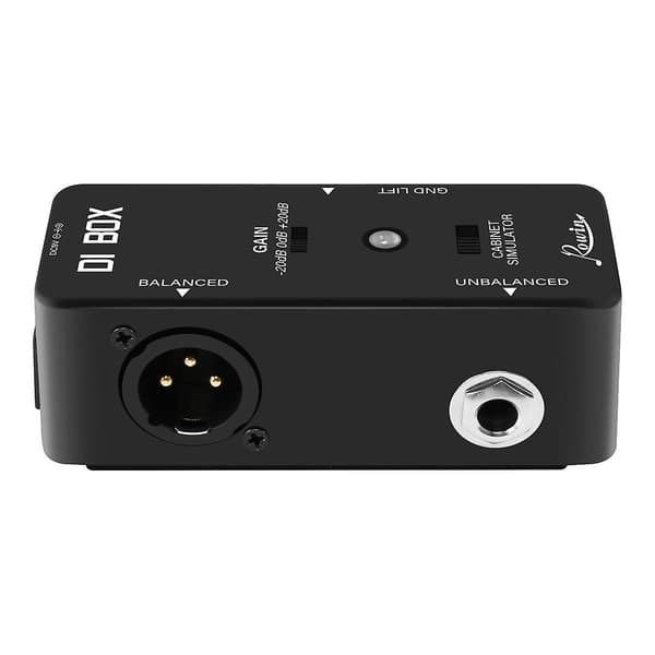 DI BOX LEF-331 Micro-DI med Cab Sim og Gain Gitar Effekt Pedal True Bypass