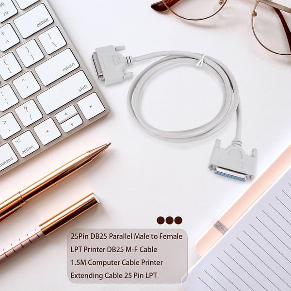 25-Pin DB25 Parallel Han til Hun Printer DB25 M-F Kabel 1,5M Computer Kabel Printer Forlængerkabel