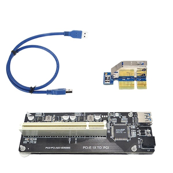 PCI-E - DUAL PCI -sovitinkortti, tukee WINXP/WIN7/WIN8/WIN10/WIN11, muovia