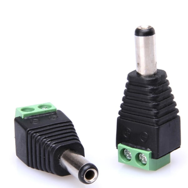 10 stk. DC Strømforbindelse Han Stik Adapter Svejsning Gratis 12v 2.1mm JST.29