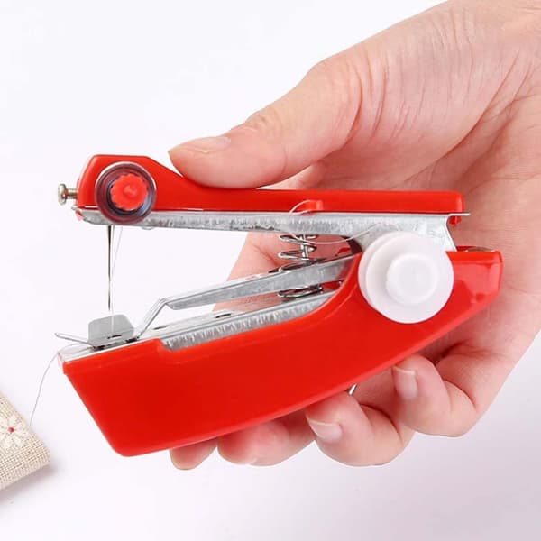 Manual Handheld Mini Sewing Machine for Quick Repairs without Battery