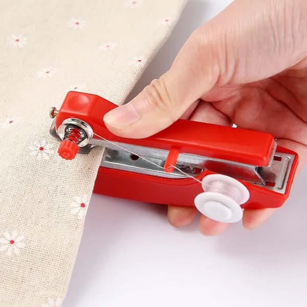 Manual Handheld Mini Sewing Machine for Quick Repairs without Battery