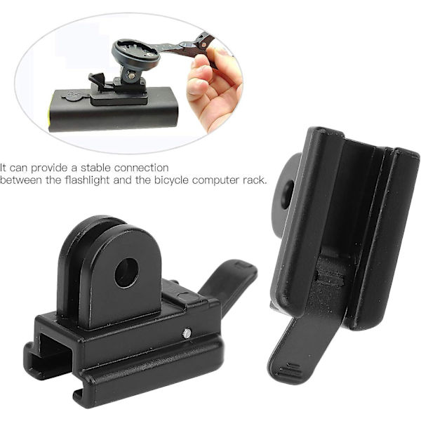Pyörän Valonpidike Adapteri, Pyörän Taskulampun Kiinnitys Pidike Pyörän Päälampun Pidike 2kpl (Kaksijalkaisen Ripustuslampun Pidike Walker Xoss Xl400 Lumens 1kpl)