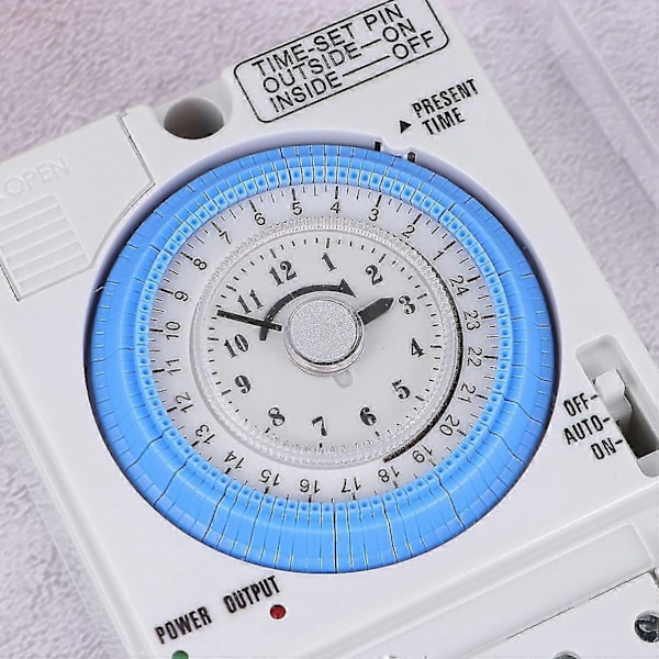 Mekanisk Timer, 12vac/Dc Tidskontrol Switch Køkken Timer Bærbar Præcis Timer Tidskontrol Switch Til Udendørs
