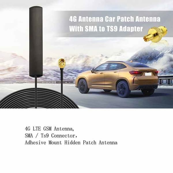 Omnidirectional GSM 4G LTE Antenna with SMA Male Connector for Car Hotspot, Router, Gateway, Modem