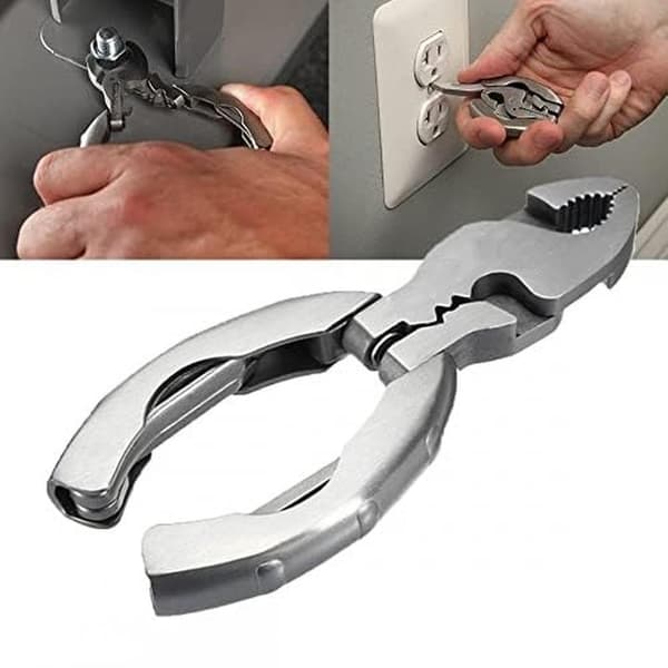 Mini multi-tool 9 in 1 multifunctional keychain pliers screwdriver pocket tool