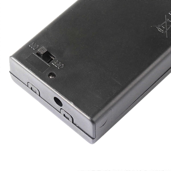2 Stykker Professionel AA Batteriholder Udskiftning Sort til Varmesokker