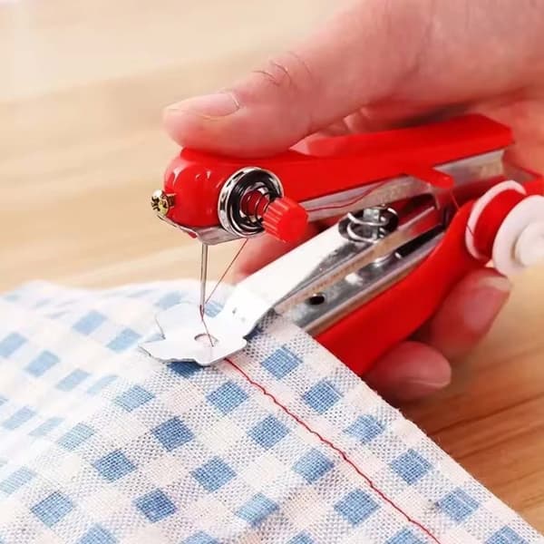 Manual Handheld Mini Sewing Machine for Quick Repairs without Battery