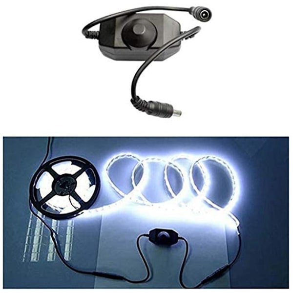 2 st DC12 V-24 V Mini Dimmer LED Ljusstyrka Dimmningsregulator för 3528 5050 5630 Enfärgad LED