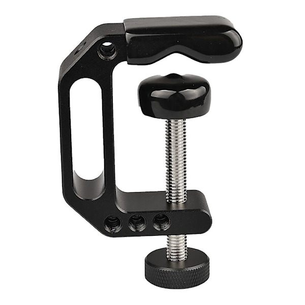 Justerbar C-klämma med 1/4\" 3/8\" gänghål Heavy Duty C-formad skrivbordsklipp