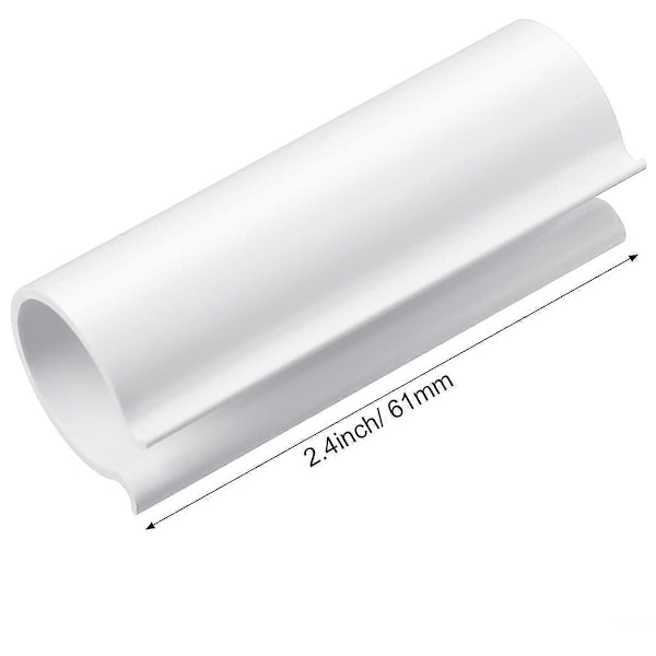 32 Stycken Snäppklämmor för PVC-rör Växthus, Radskydd, Poolskyddsklämmor, Skydd, Fågelskydd (för 1/2 tums PVC-rör)