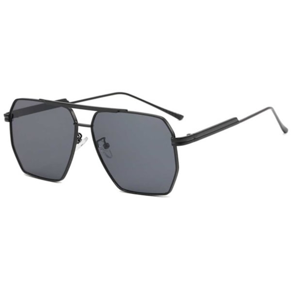 Moderne Pilot Aviator Solbriller Svart