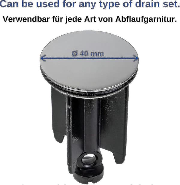Baderomsvask Propp 40 mm, krom