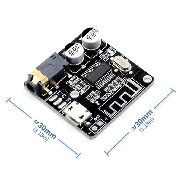 5 STK VHM-314 Mini Bluetooth 5.0 Audio Receiver Modul MP3 Lossless Decoder Board 3.7-5V Trådløs St