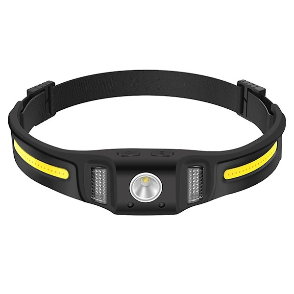 Hodelykt Lampen Oppladbar, LED Hodelykt Lampen + Bevegelsessensor, Campinglys Tilbehør Utstyr, Vann
