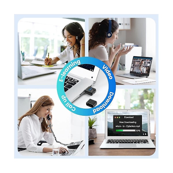 USB Muse Jiggler Uopdagelig Musebevæger med Separate Tilstande og ON/OFF Knapper, Digitalt Display