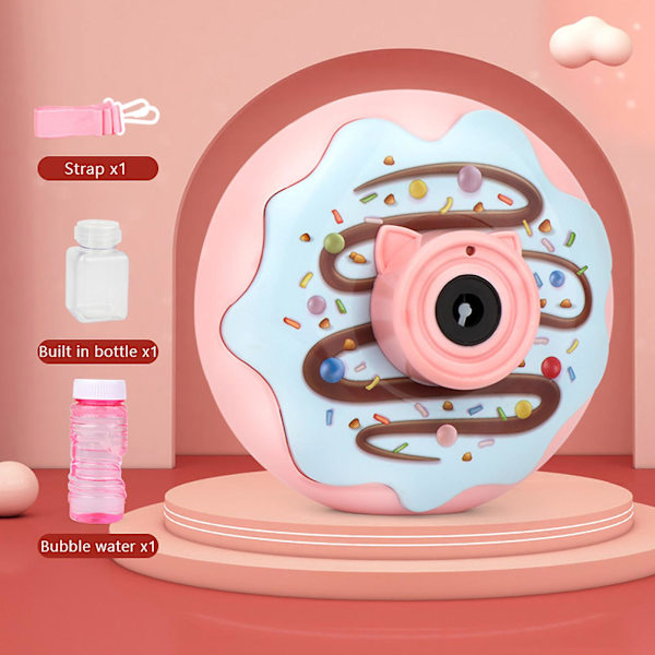 Barnens ljusmusik Donut Bubble Camera En-knapps automatisk bubbla 50 ml